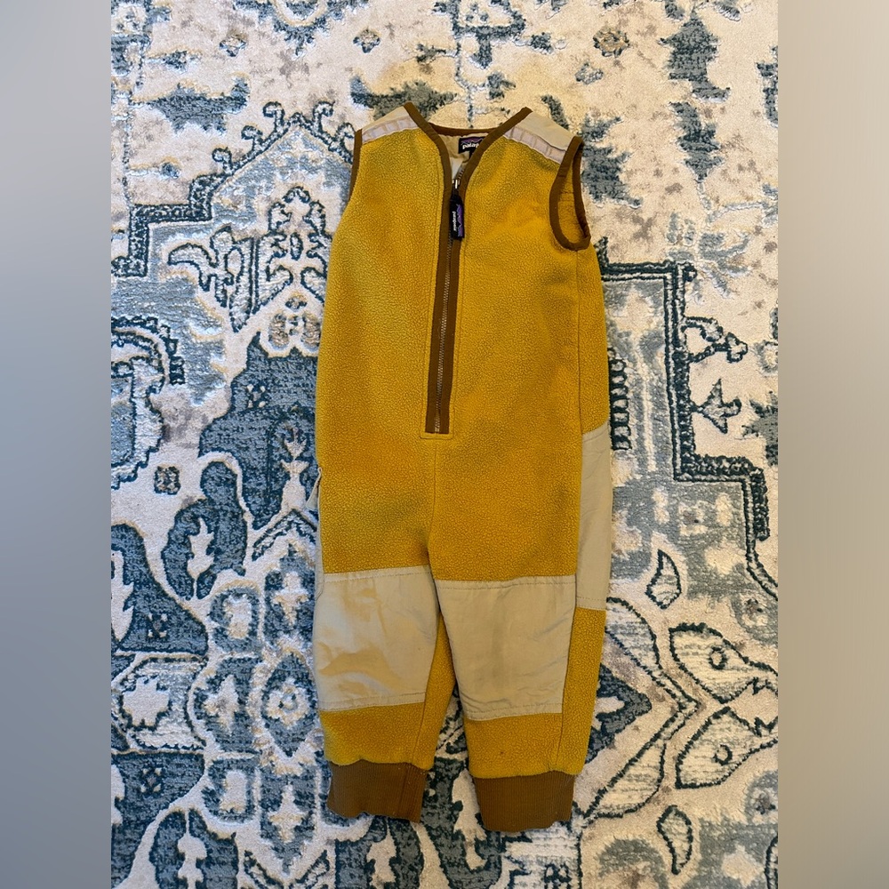 Patagonia synchilla patched jumpsuit